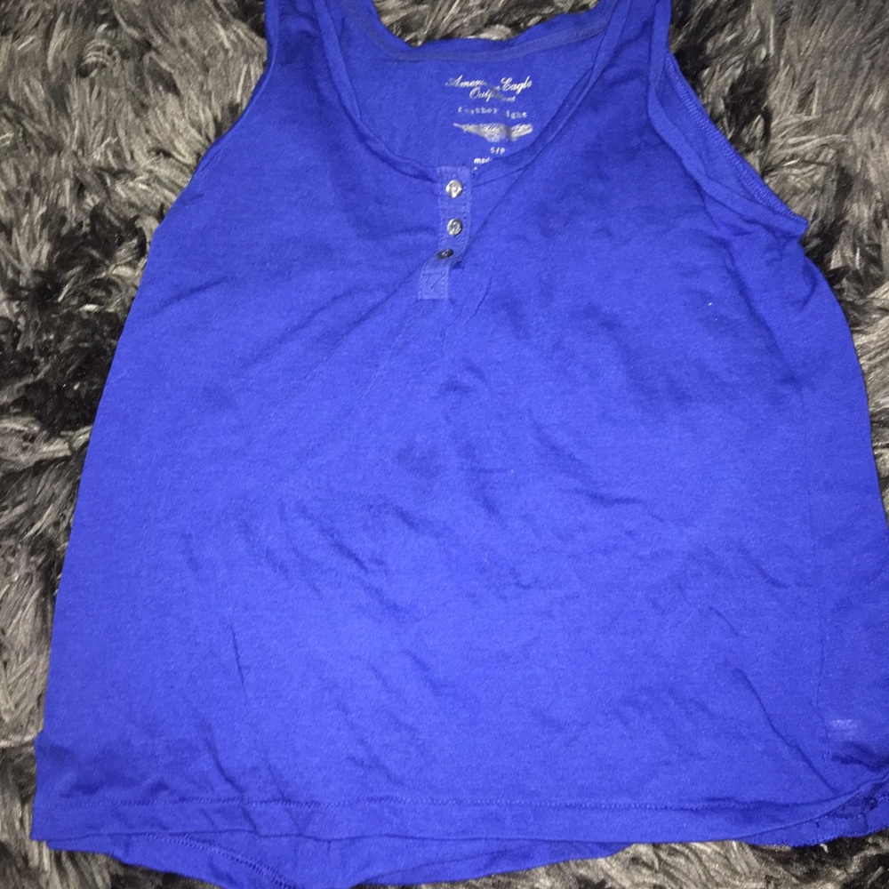 Blue American Eagle Tang Top